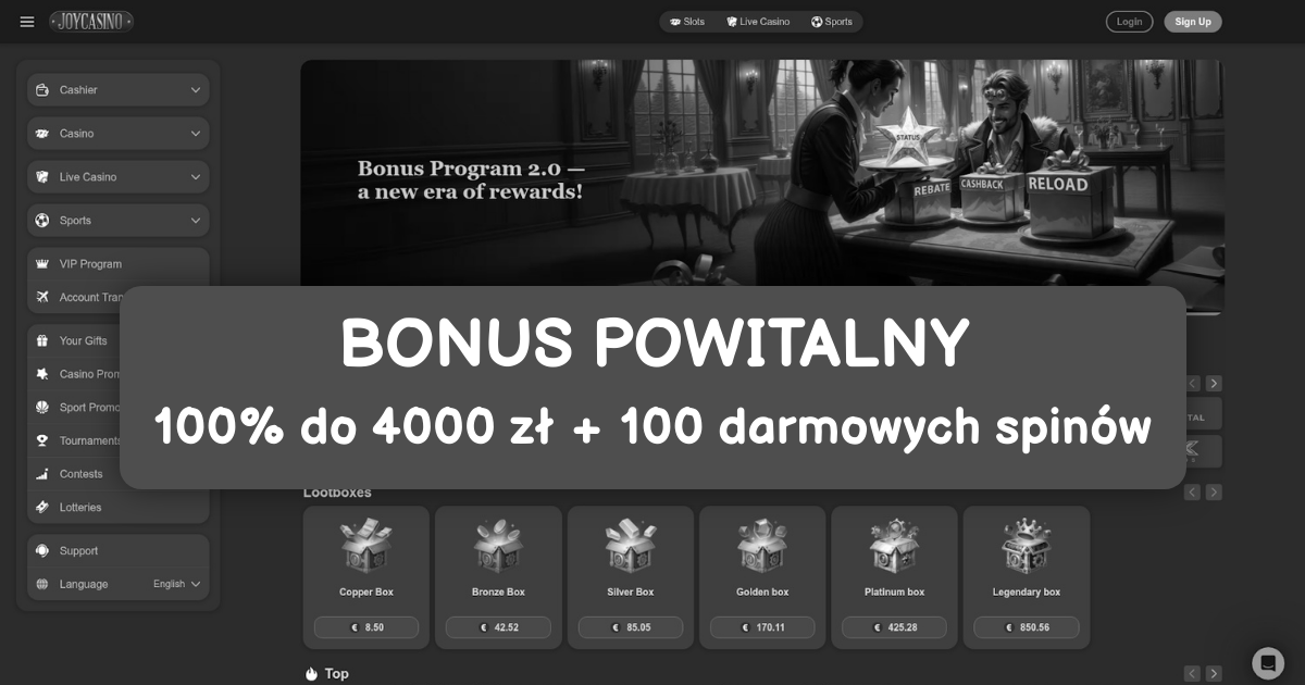Joy Casino - Najlepsze Sloty Online w Polsce